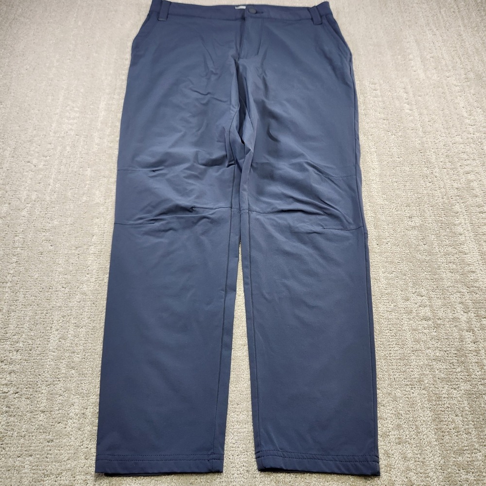 LL Bean Hiking Pants Women 10 Gray Performance Chino Water‎ Resistant Stretch